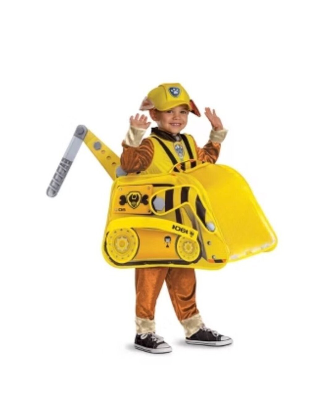 PAW Patrol Nickelodeon Rubble Boys' Dump Truck Pop Out Costume One Size
